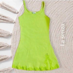 La Senza Cotton Night Pj Slip Dress- Size Small (like a petite) Green Left only